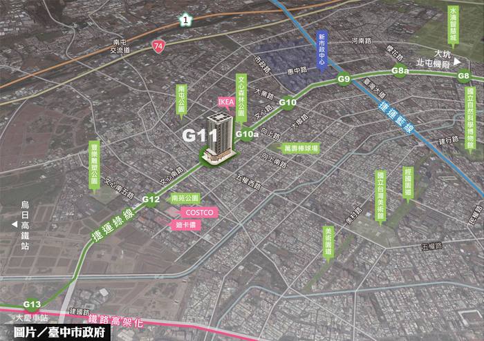 台中捷運綠線G11站　2月底前招商