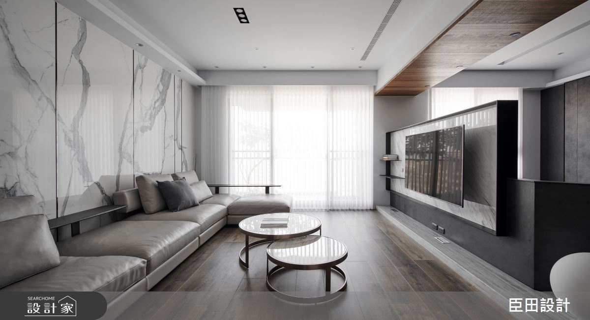 淨、透、暖！中島美廚X半高電視牆X海量收納，打造簡約設計現代風
