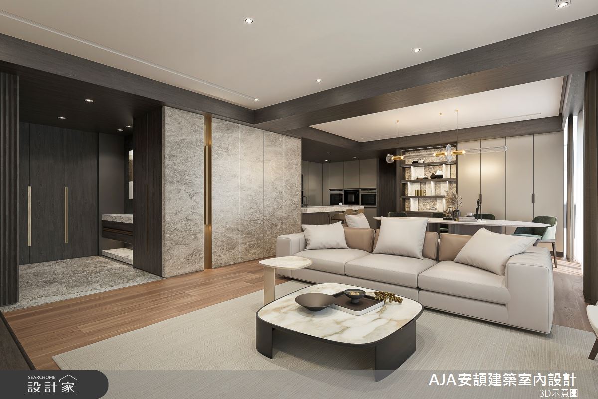 精品現代風好宅！翻玩天然石材與異材質低調展現奢華優雅