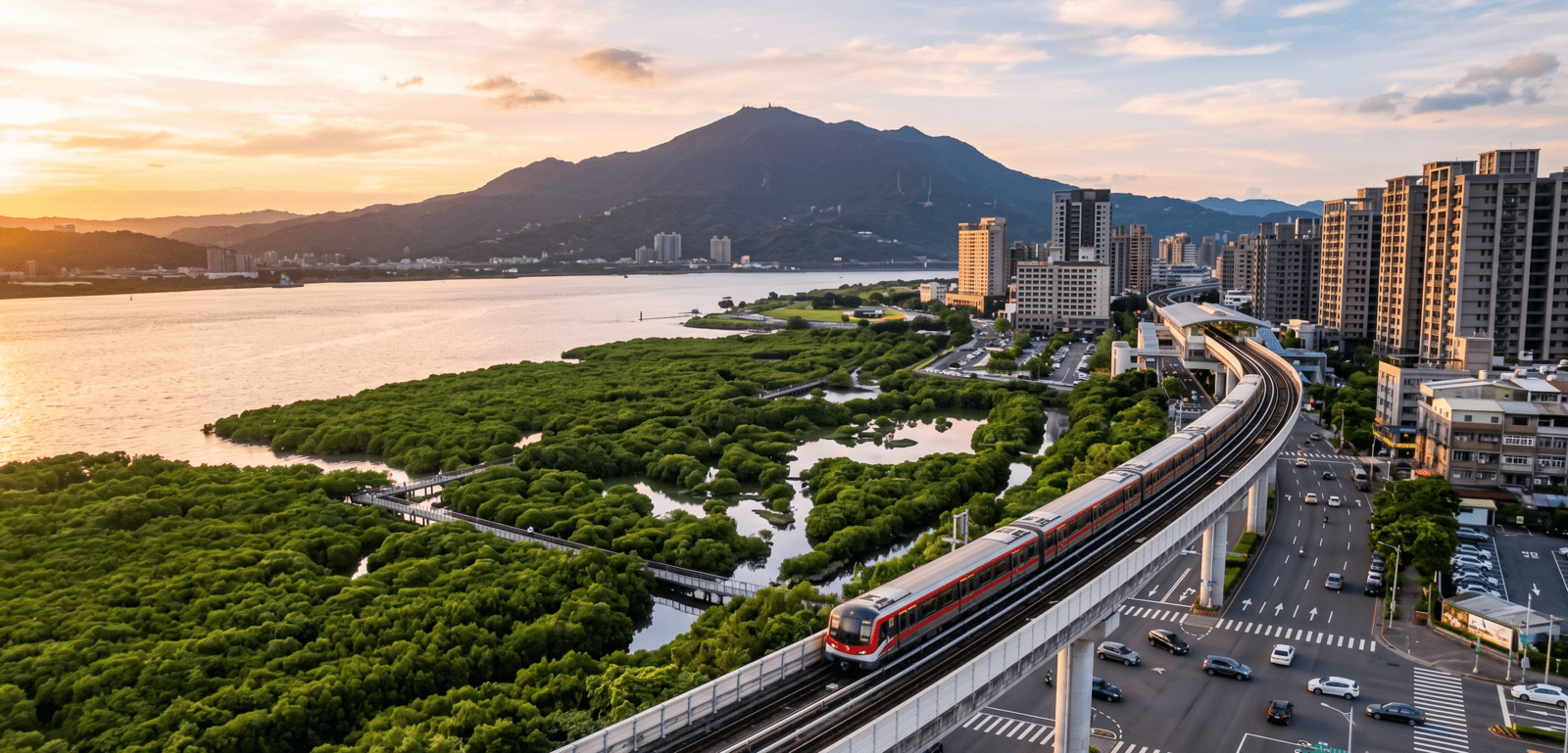 淡北道路通車在即！紅樹林房價破盤 4 字頭不再？解析水岸景觀宅的補漲潛力