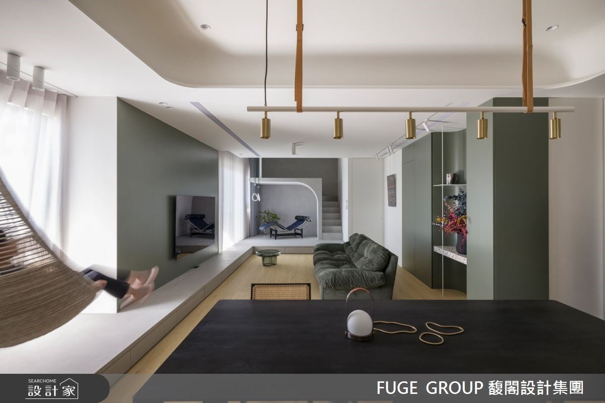 每一處都是我的放鬆角落！顛覆生活的視野角度，兩戶合併化身休閒現代宅！