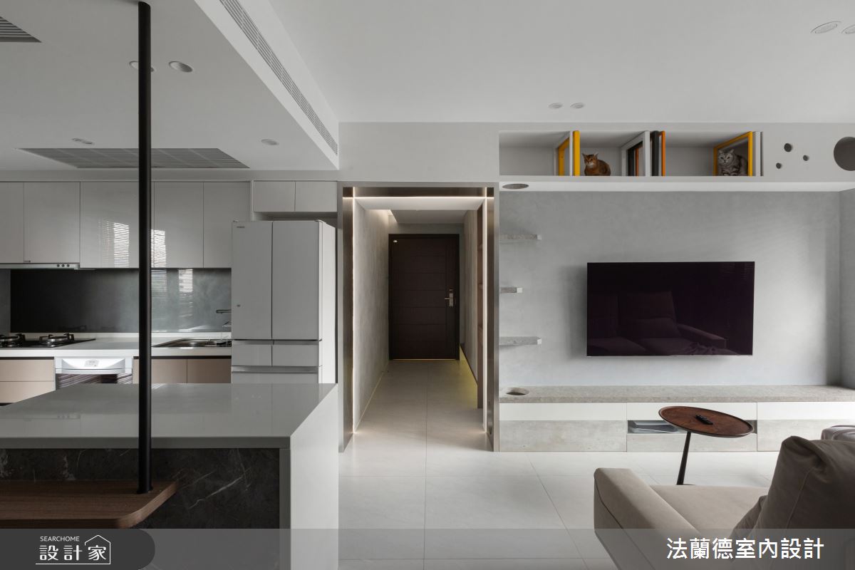 工程師的「宅」品味！寵物與人共享多元機能的品味現代風單身住所