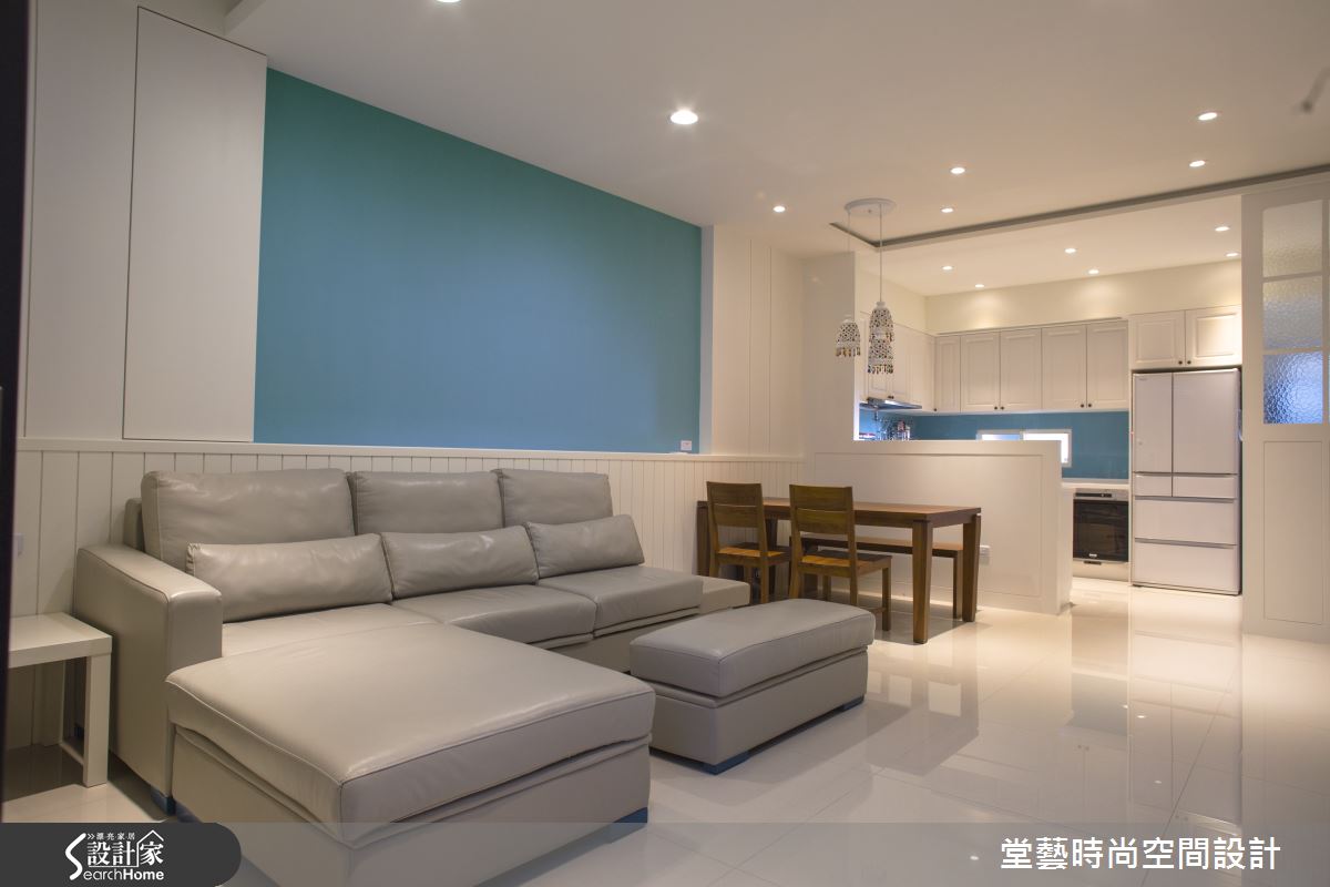 青天白雲的想望 外柔內剛的 45 坪輕鬆混搭宅