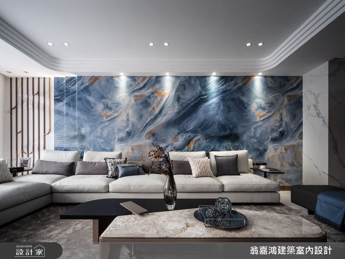 可以住的藝術品！鍍鈦二進式玄關、現代黑中島與國際級精品更衣間，成就 ...