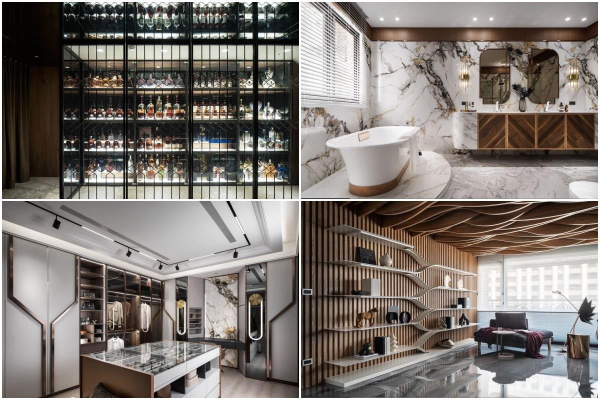 豪宅收納萬花筒！訂製展示櫃、精品櫥窗與豪華酒窖，以展示性與設計感詮...