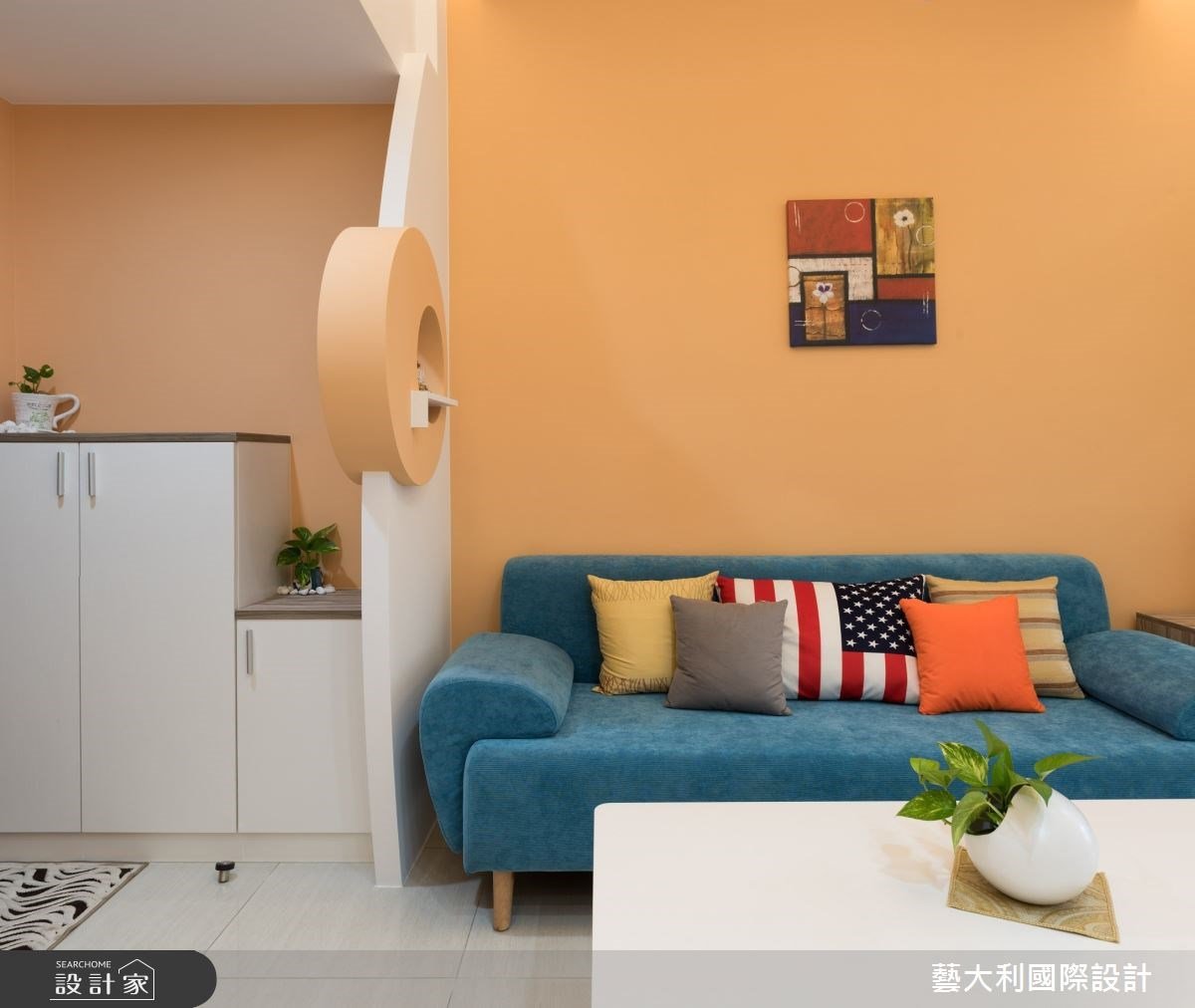 把玄關變成療癒風景！ 16 坪暖橘色現代宅，洋溢迷人又溫馨的生活感！