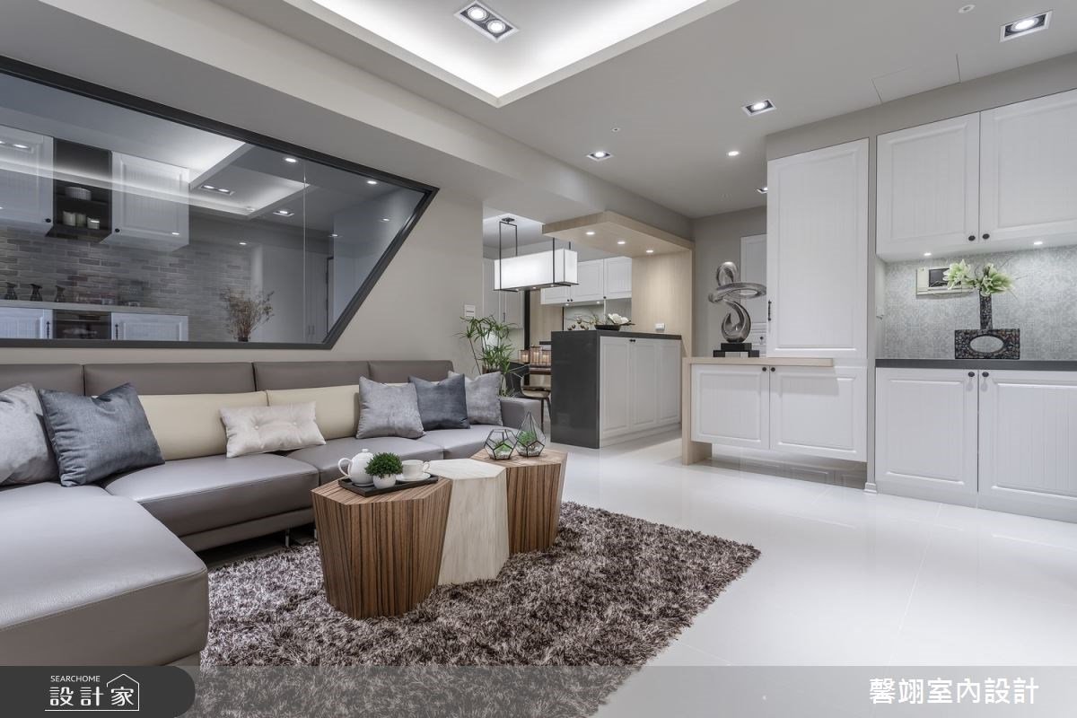 【2020 空間王者】純白鄉村風點亮男子宿舍！玻璃隔間、文化石電視牆拼湊...