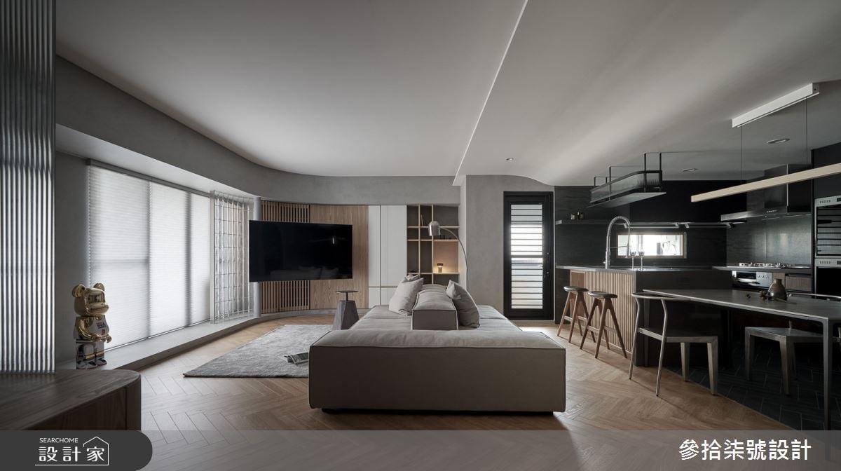 老屋重生以「特殊塗料」打造開闊現代宅！玻璃磚導引充沛日光走入未來居所