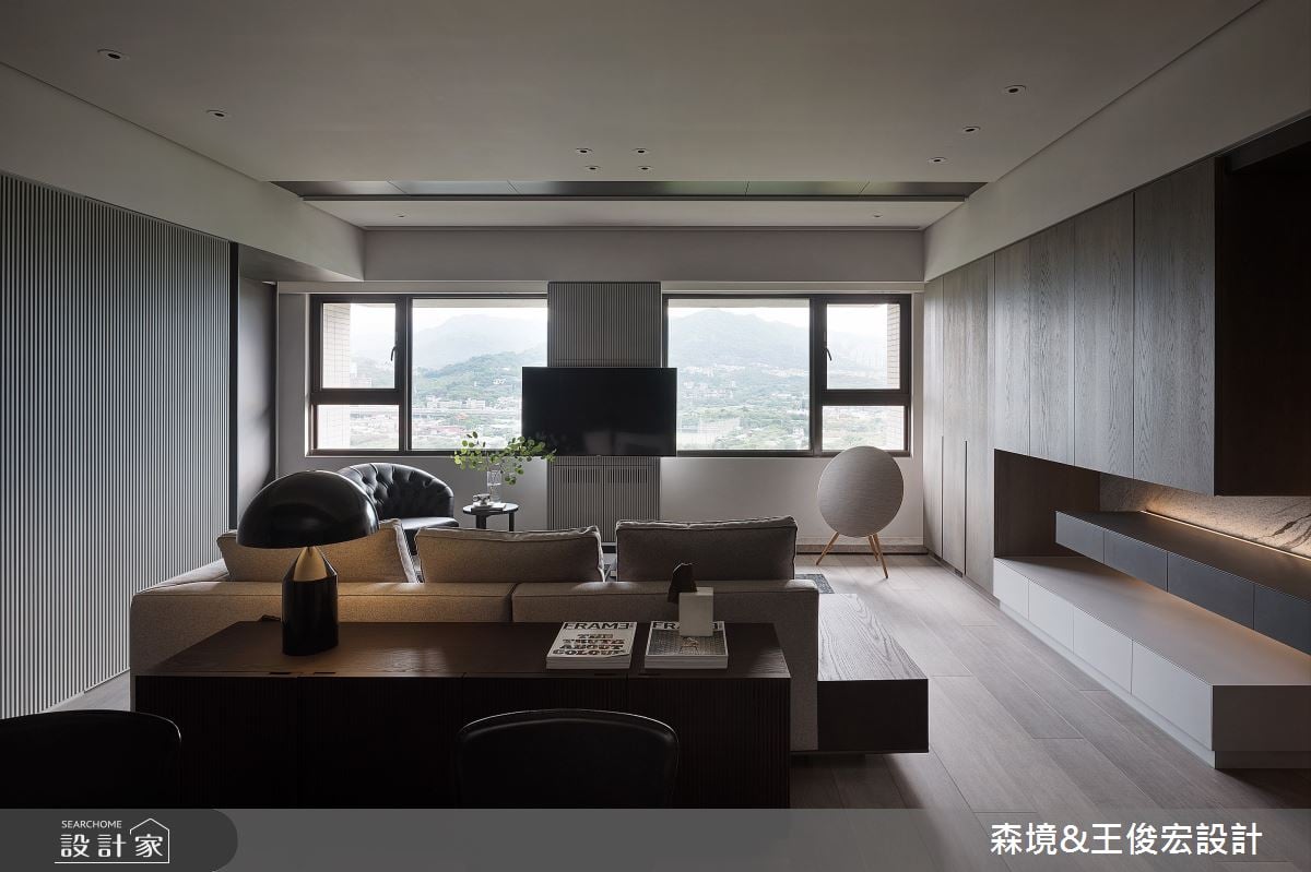 27.5坪中古屋重生術！格局開展、懸浮電視牆，輕盈書寫人文雅緻現代宅
