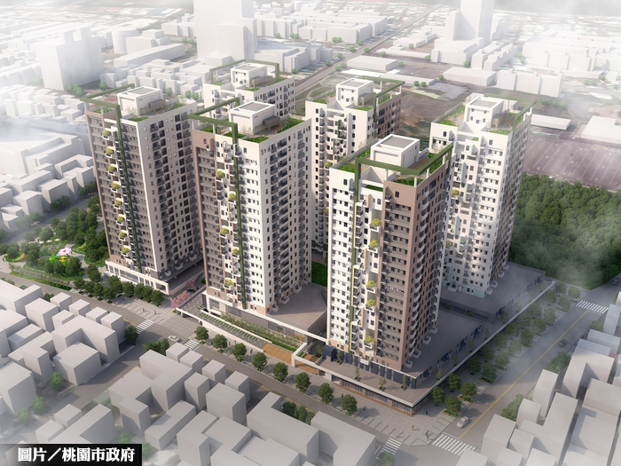 中壢1號社宅 結合公園與公益設施