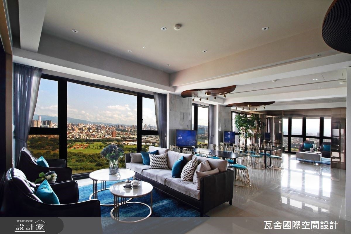 62.65坪毛胚屋延攬新店溪風光!讓現代語彙與深色木質交融雅痞生活