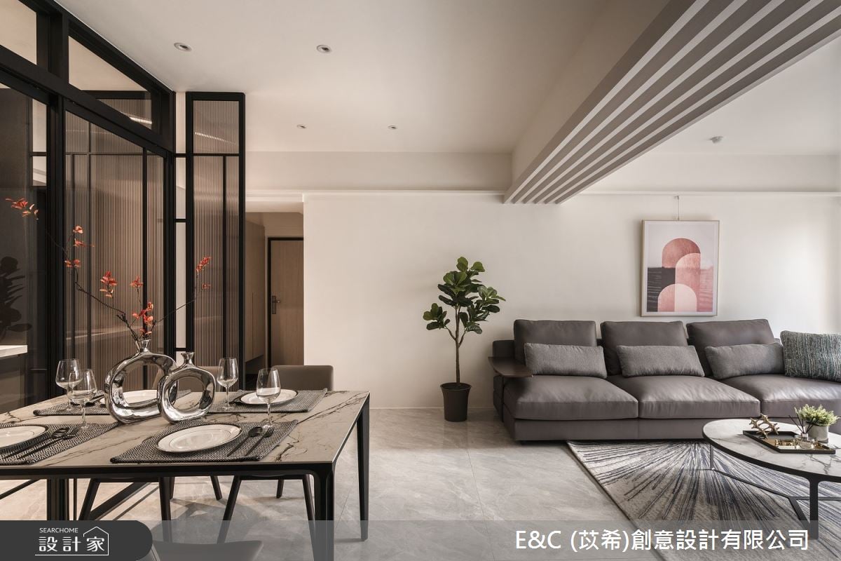 時尚內斂的全齡現代宅，以穿透建材+彈性隔間，讓大齡老屋重獲新生！