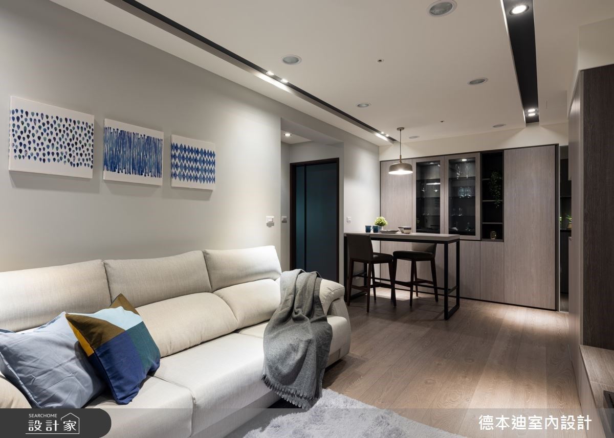 客製收納櫃體化解樑柱問題，為烹飪愛好者打造 16 坪現代舒適單身宅