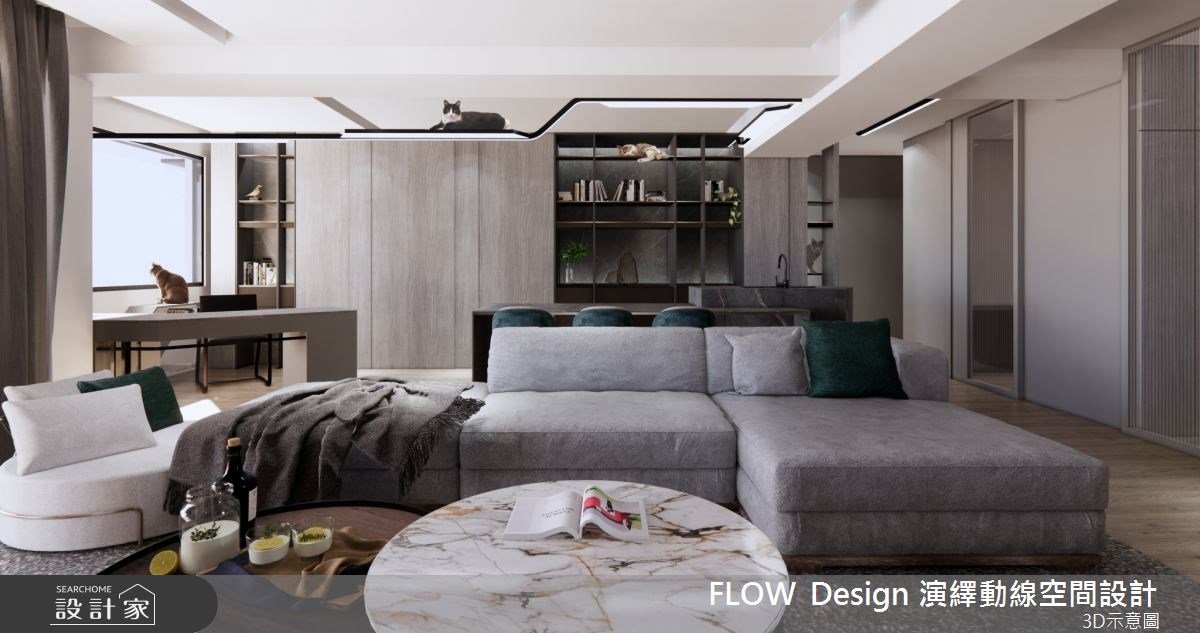 時尚大中島、更衣間！老屋變身時髦現代宅，親子家庭與愛貓的完美日常！