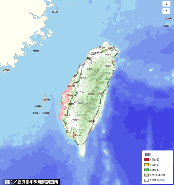 睽違2年 第3波土壤液化潛勢圖公開
