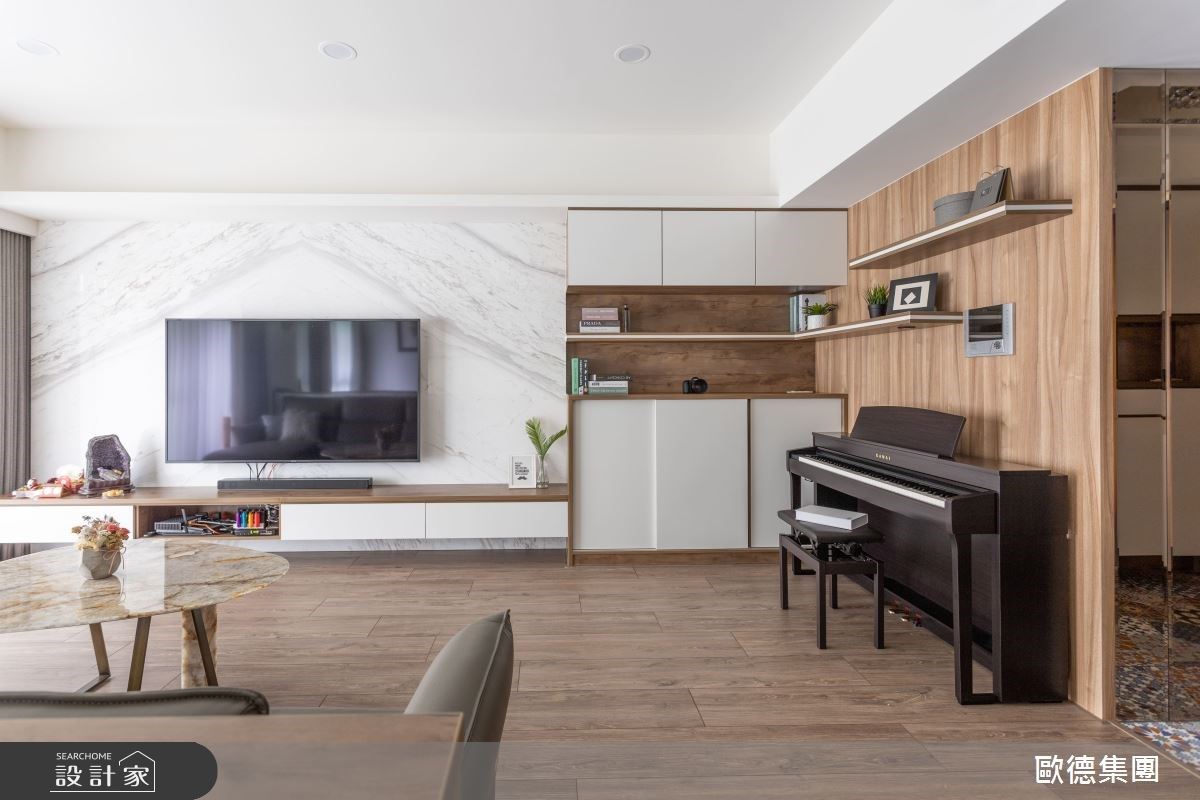 機能加值、美學加分！中古屋蛻變現代風居家，敘寫一家四口的溫馨情感