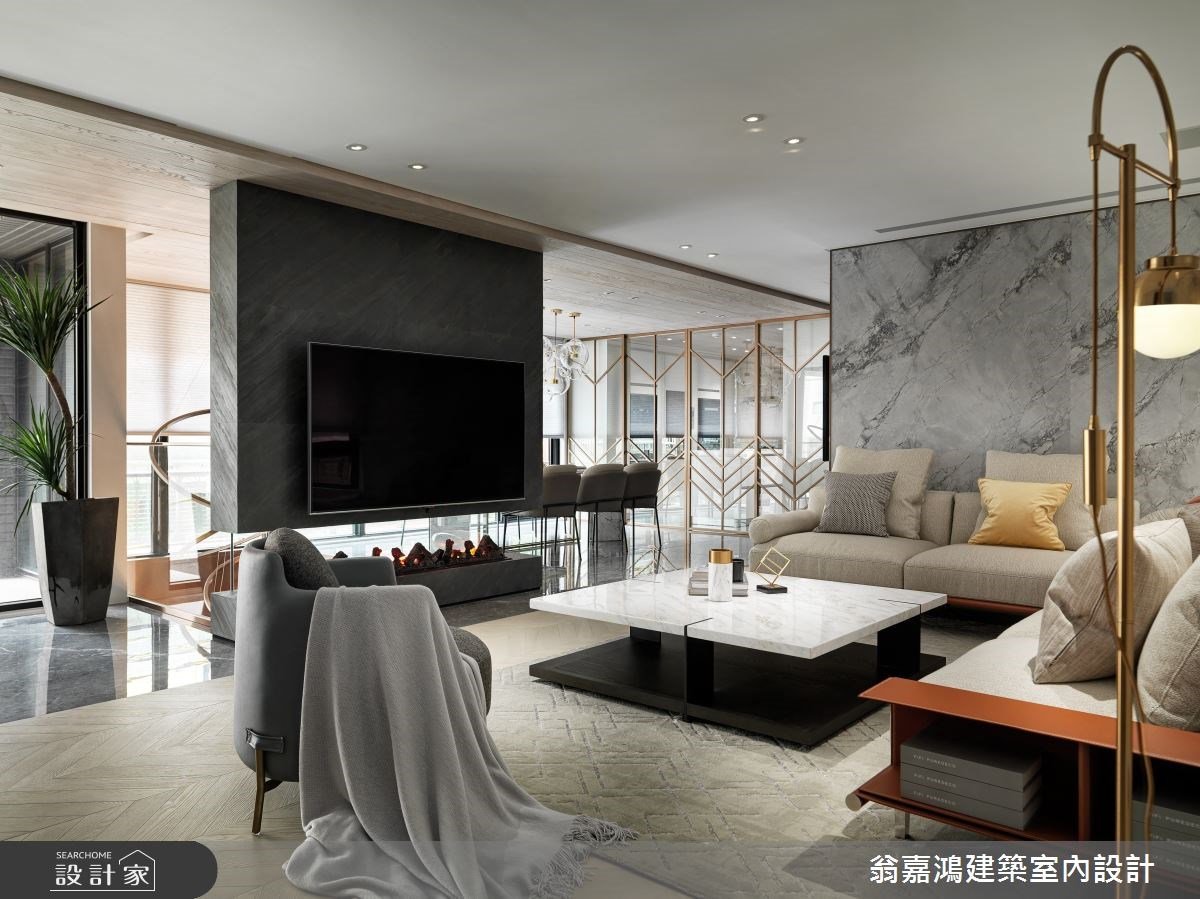 完美展現時尚與輕奢感！百坪獨棟別墅，揭開最優雅迷人的餐廚設計、五星...