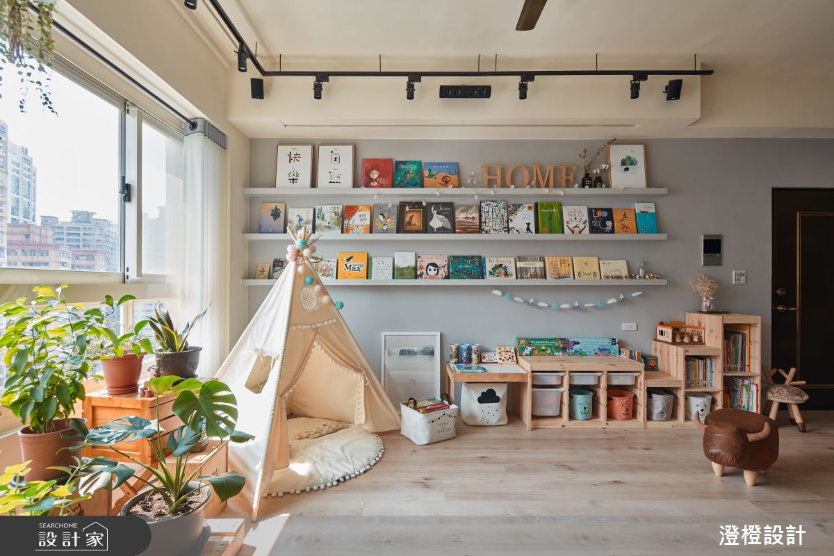 把誠品書店搬進家！超美的北歐風客廳就是我家大書房