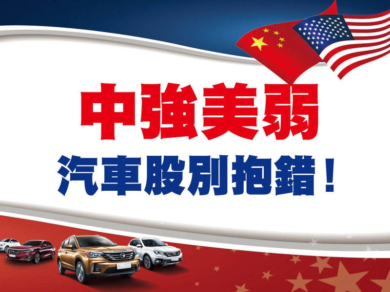 中強美弱 汽車股別抱錯！