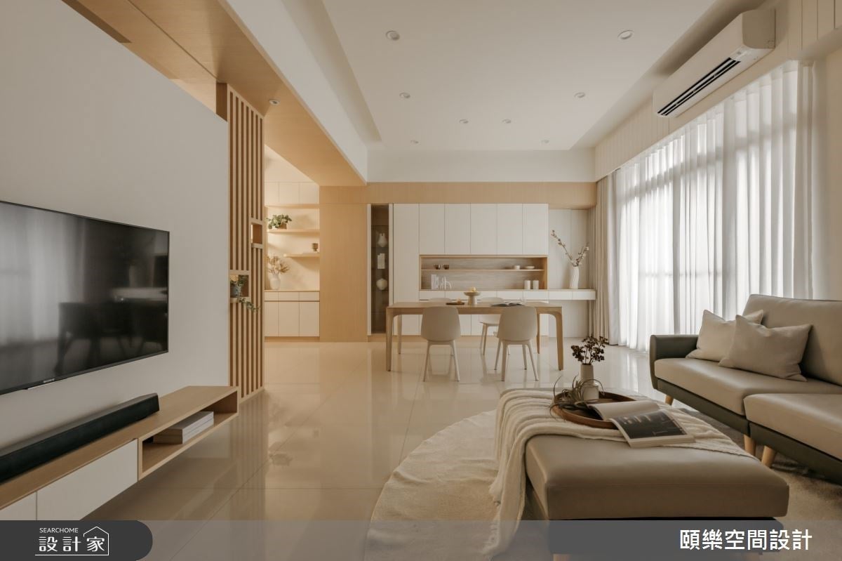 如何規劃住商合一的透天別墅？四口溫馨親子宅，靠日式現代風一抹中古屋痕跡