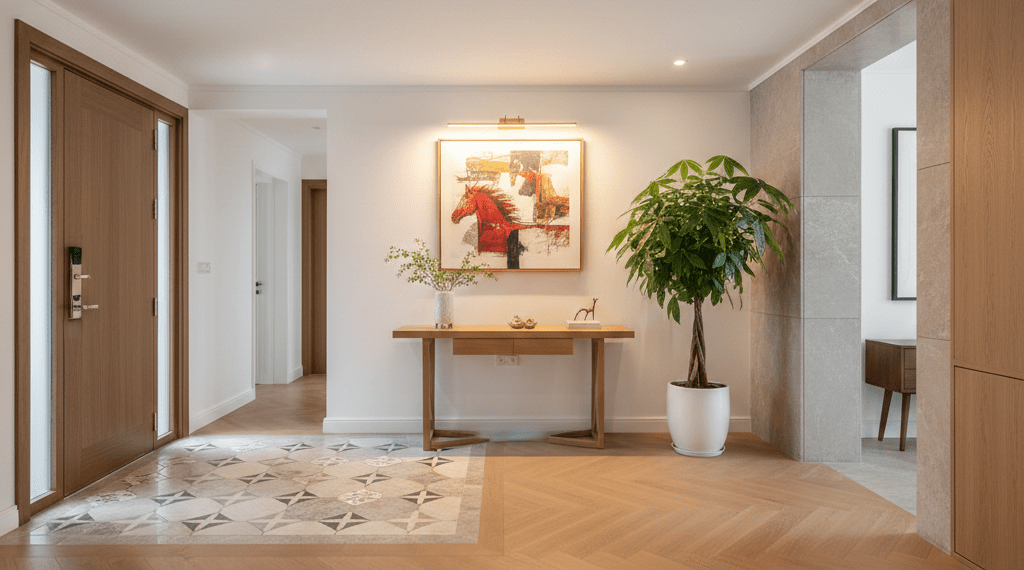 2026馬年玄關風水佈置全攻略：開運方位、顏色禁忌與現代設計指南