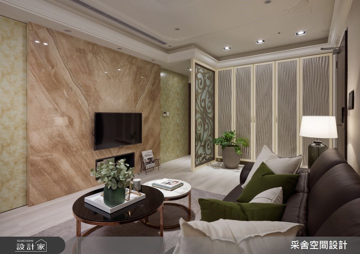 18 坪女子單身公寓！絕美雕花、大理石的優雅新古典風，當然不能少了寵愛...