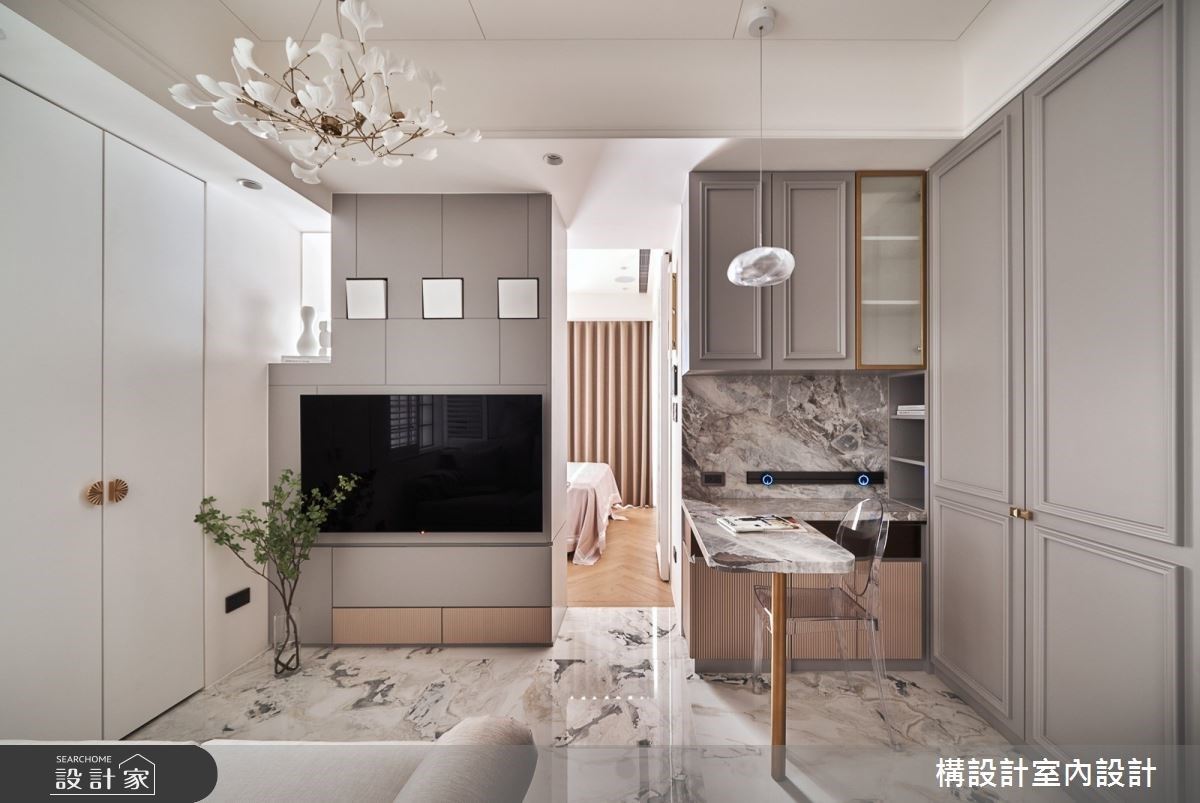 戀愛般的悸動！9坪新古典法式寓所擁有大浴室、梳妝台及充足收納