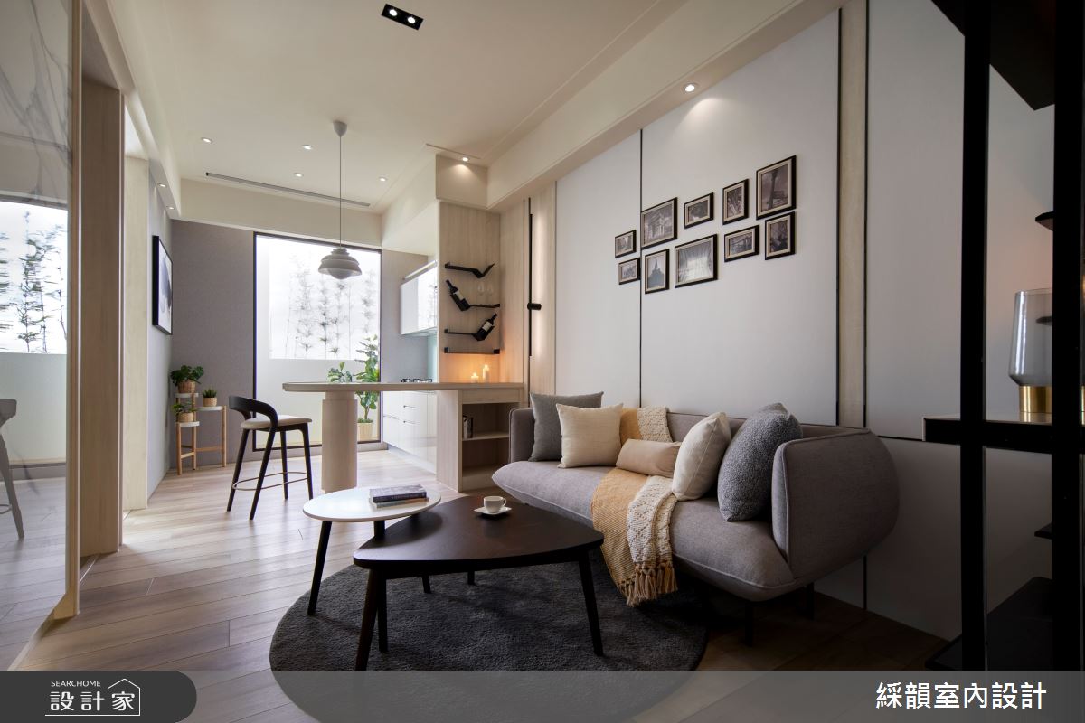 簡約現代風小宅輕啟生活儀式感！中島兼具餐桌機能，搭配美學軟裝體現精...