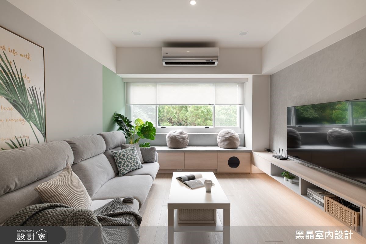 擁抱綠意和舒適感！為 19 坪自然系北歐宅，畫上一抹清新綠！