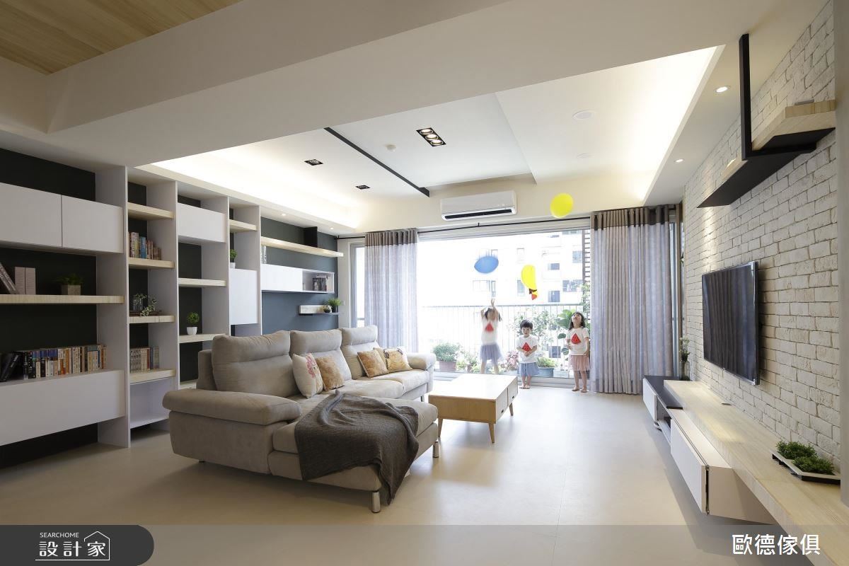 用系統家具打造一家7口的療癒系親子宅