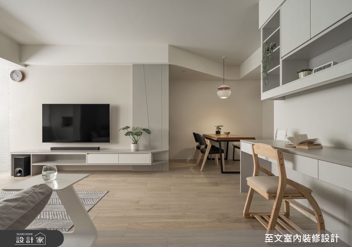 老屋化身日系簡約風美宅，親子閱讀區及開放空間讓生活更舒適寬裕