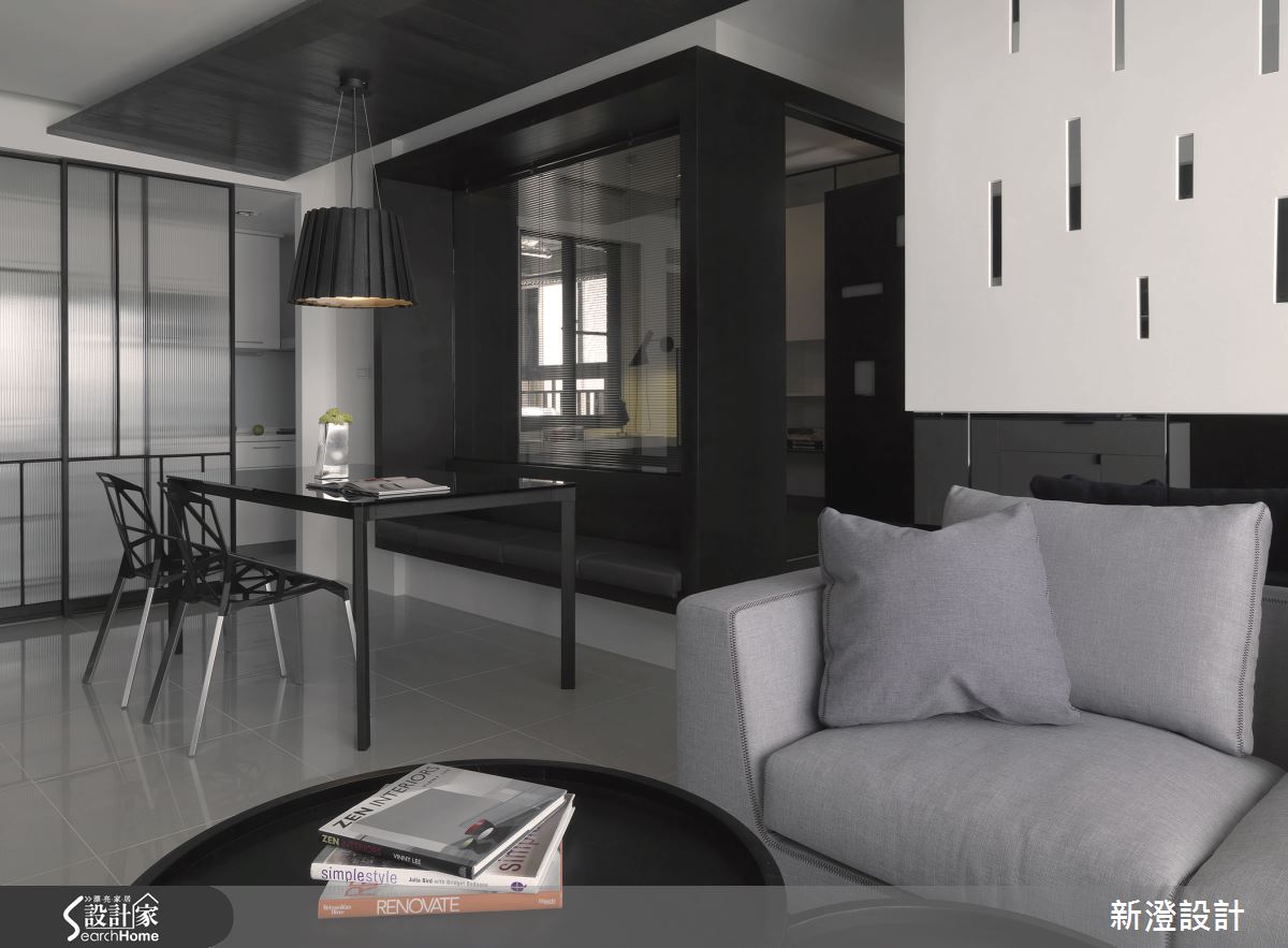 融入光影美學 給你黑白時尚的 34 坪俐落美宅