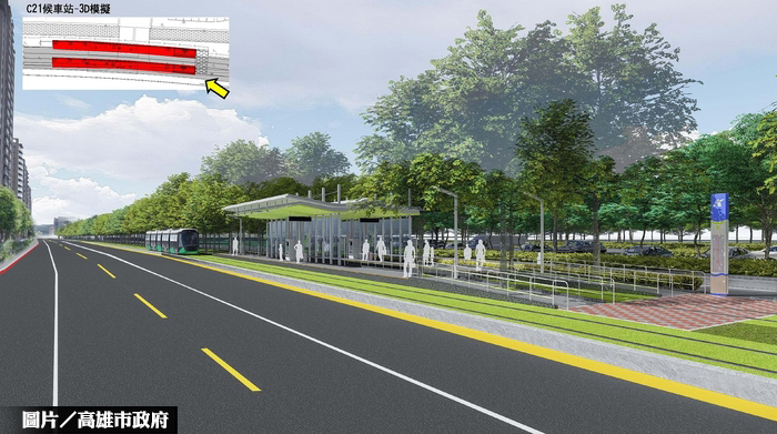 高雄輕軌美術館段北移 綠地仍將保留