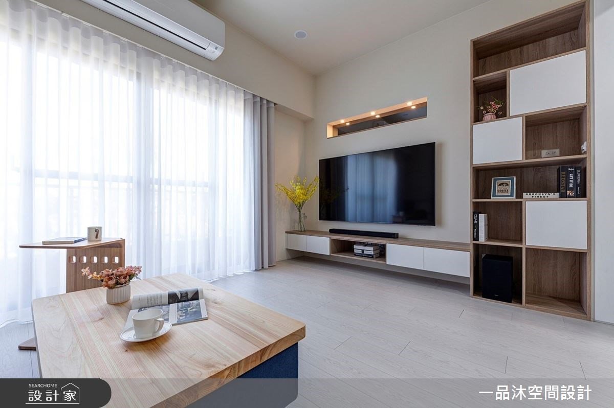 化解畸零空間突兀感！為 60 坪混搭質感宅，創造風格收納、迎進明亮好採光！