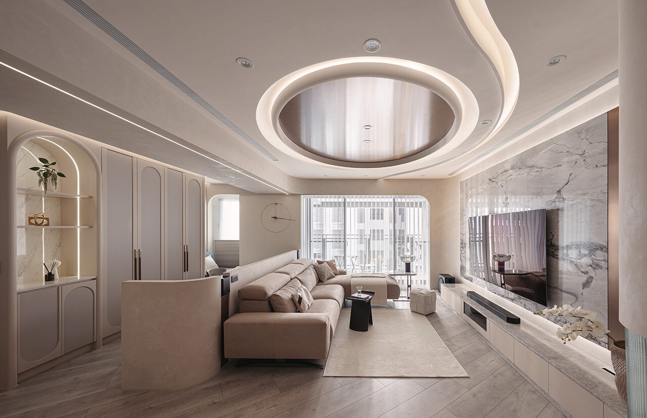 奕藝設計：圓舞流光 剛柔並濟下的典雅生活樂章