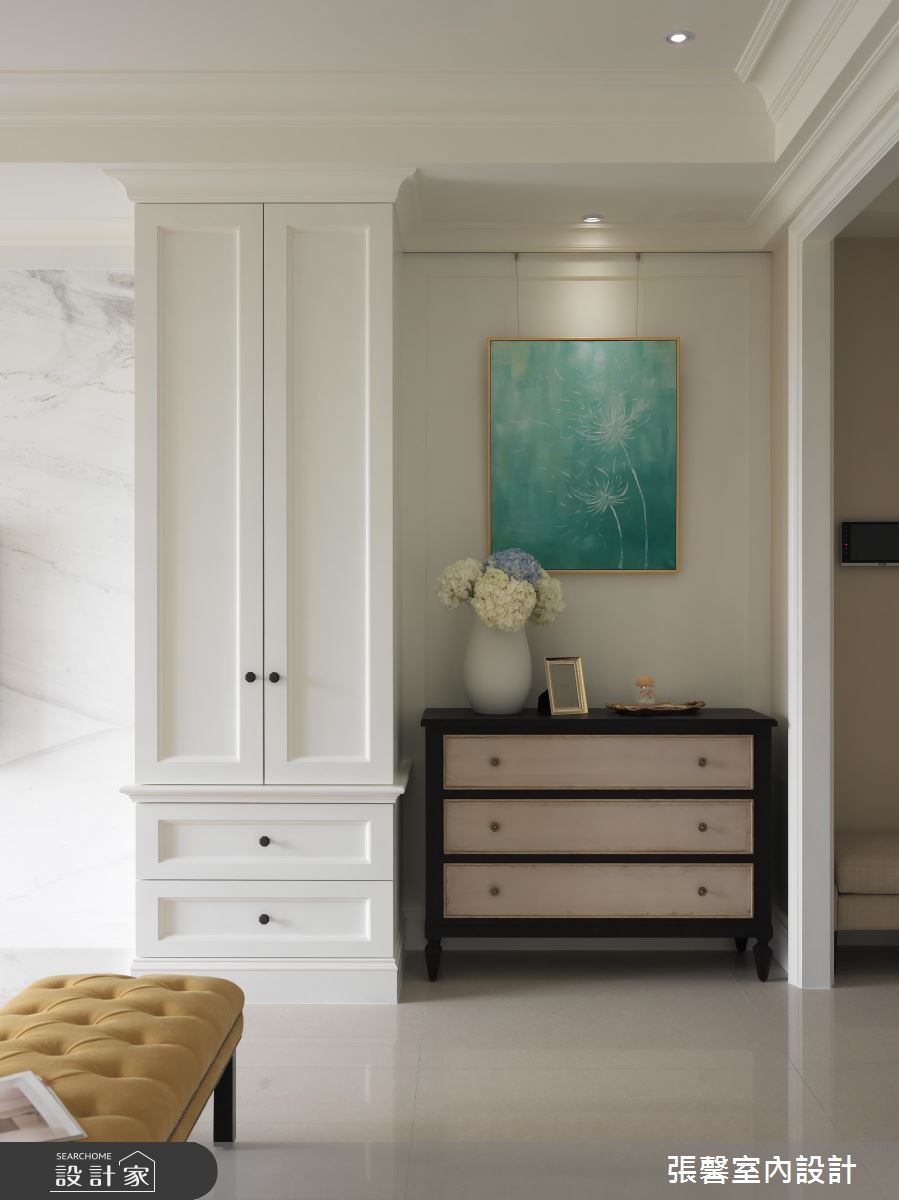 美得像是電影場景！超浪漫奶油棕美式 5 口之家