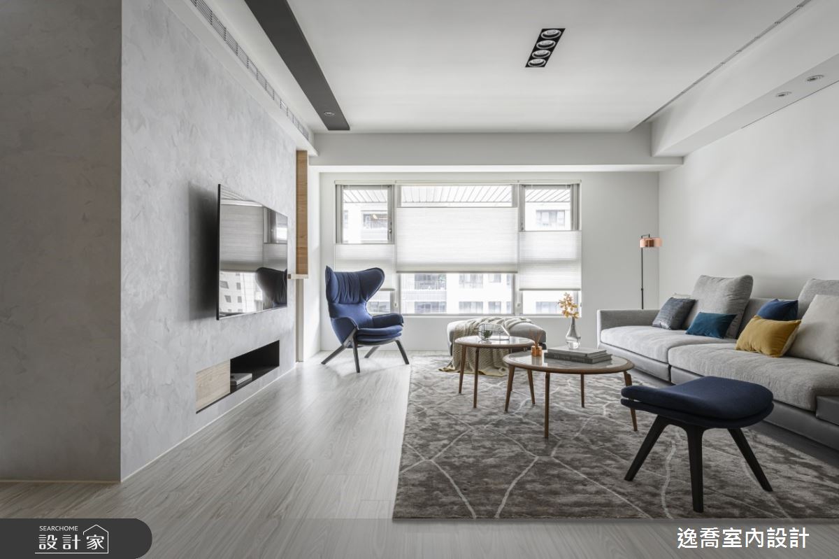 你就是灰階中的亮點！踏進現代風大宅的優雅幾何學