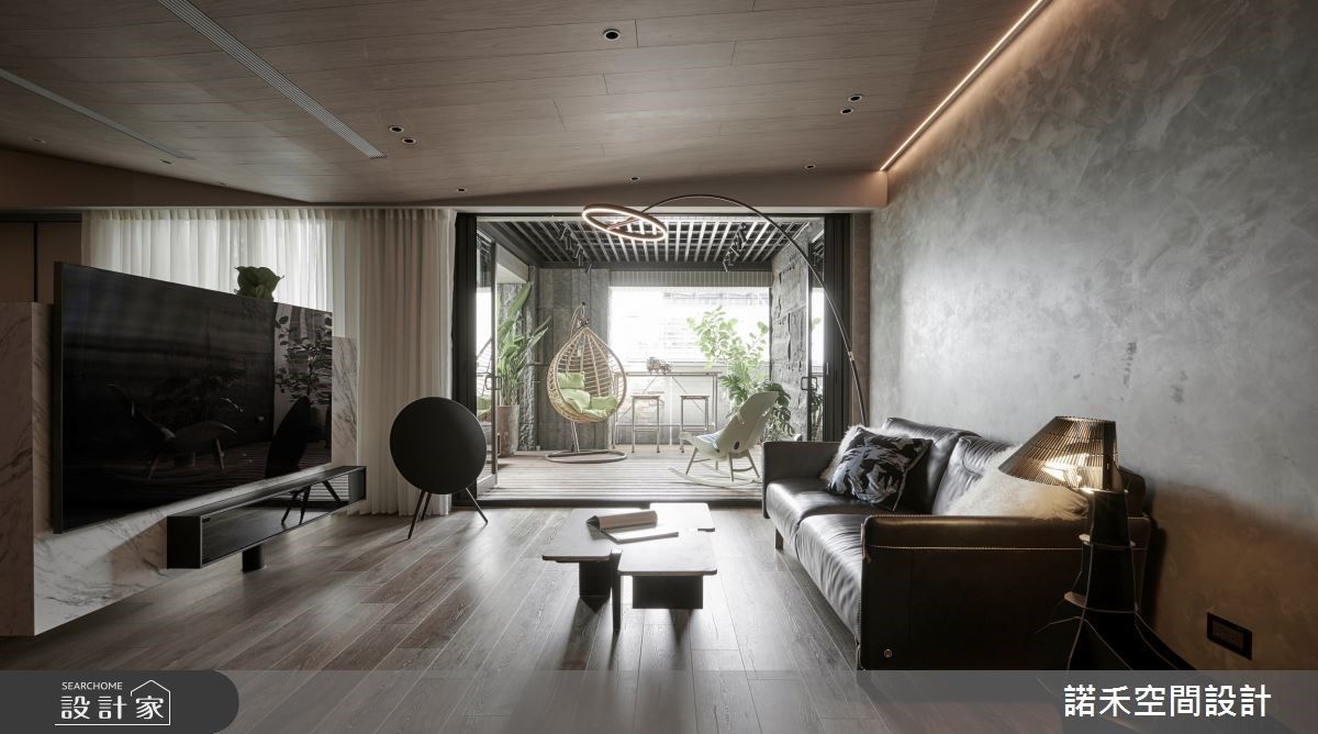 實現夢想中的大露臺與中島吧檯！混搭現代風與美式風的都會質感宅