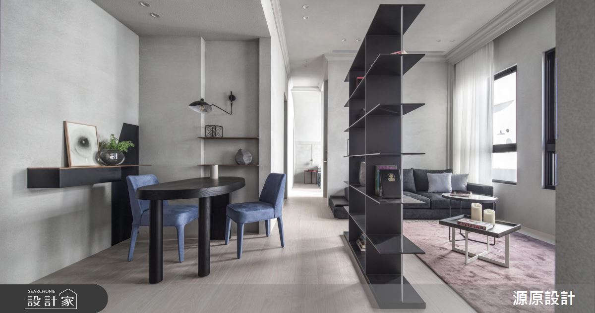 在灰色夢境中嬉遊！19 坪小宅變出兩房兩廳加更衣室