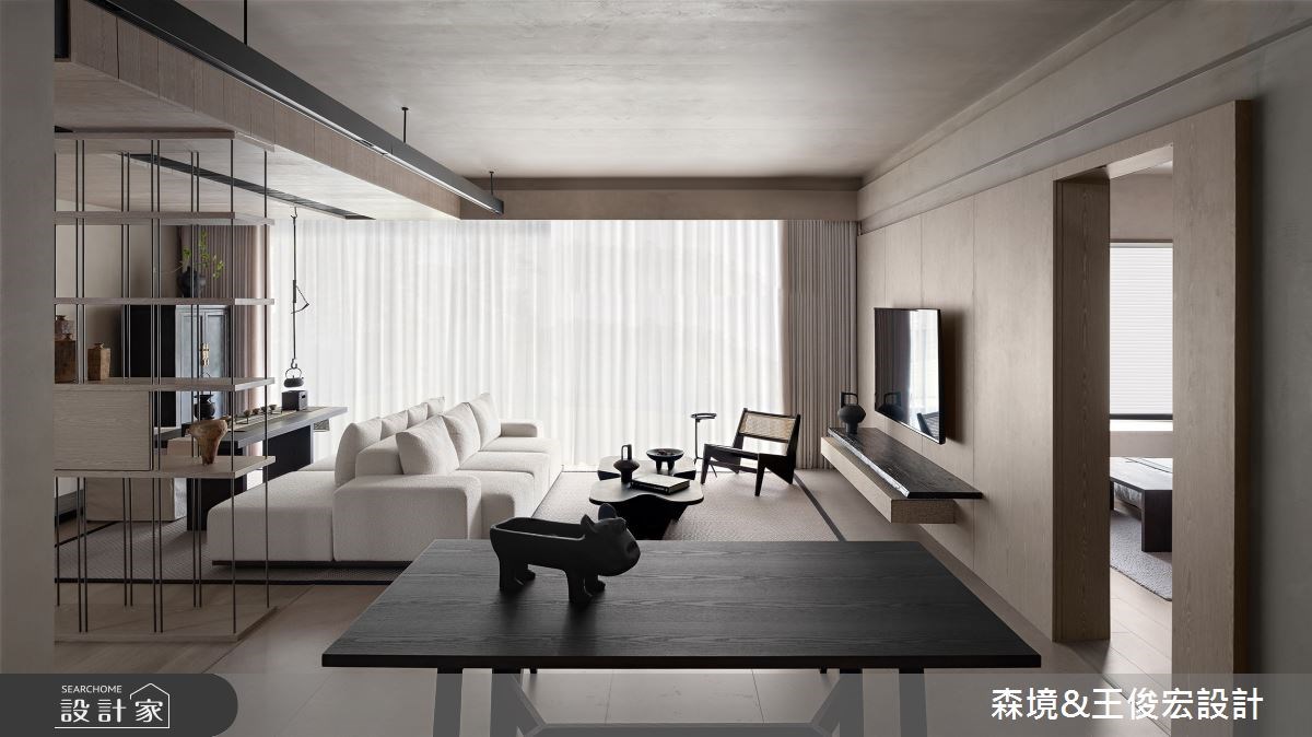 用一盞茶的時間休養！東方元素渲染侘寂風格宅，禪風茶室、窗邊臥榻定義...