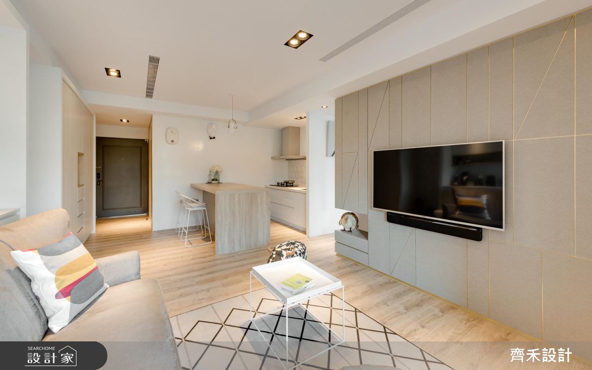 搭上金色、幾何流行！簡約北歐宅飄出濃濃時尚味