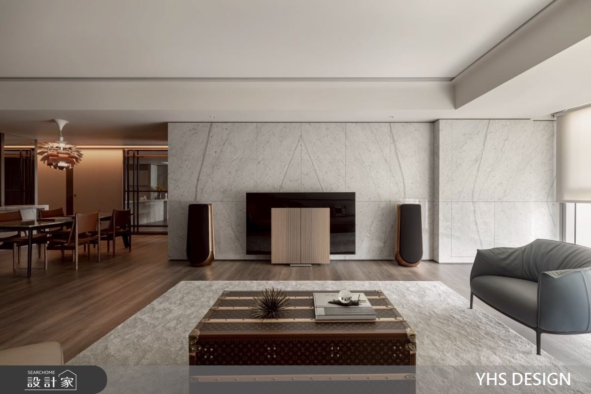 60坪現代英式豪宅，預售屋客變頂奢質感與藝術家具共融