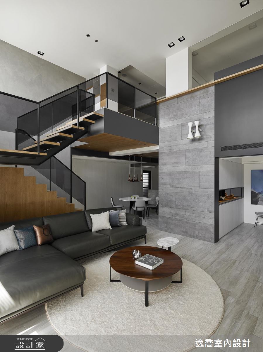 破除老舊格局！80 坪樓中樓變身三代都愛的高質感現代風