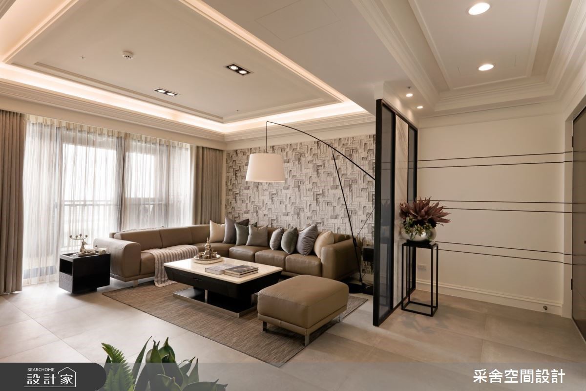 時髦又溫馨！打造寬敞客廳、中島大廚房，三代同堂都超滿意的 80 坪混搭宅！