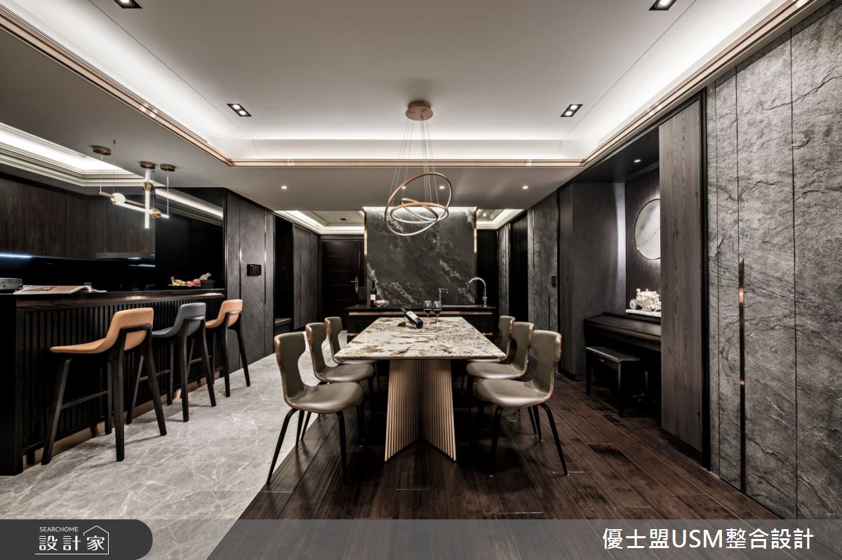 景觀豪宅精緻感不輸飯店！超過 20 種的奢華異材質設計讓愛旅遊的屋主想家了