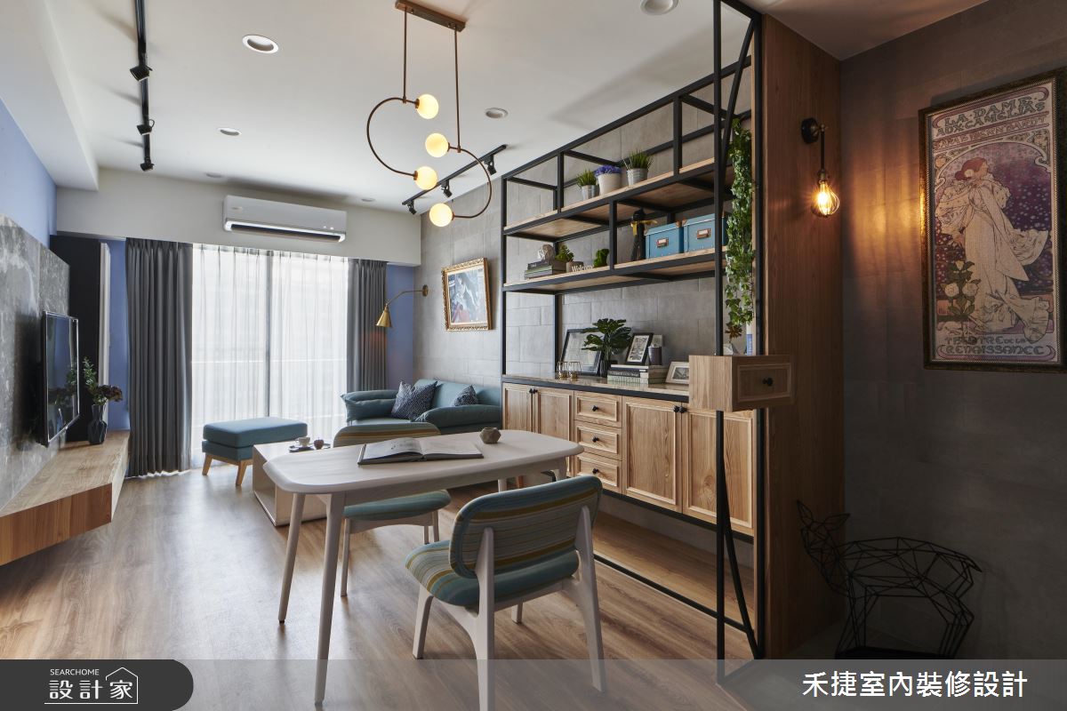 神秘紫、時髦金混搭得剛剛好！專屬單身女子的個性新古典宅