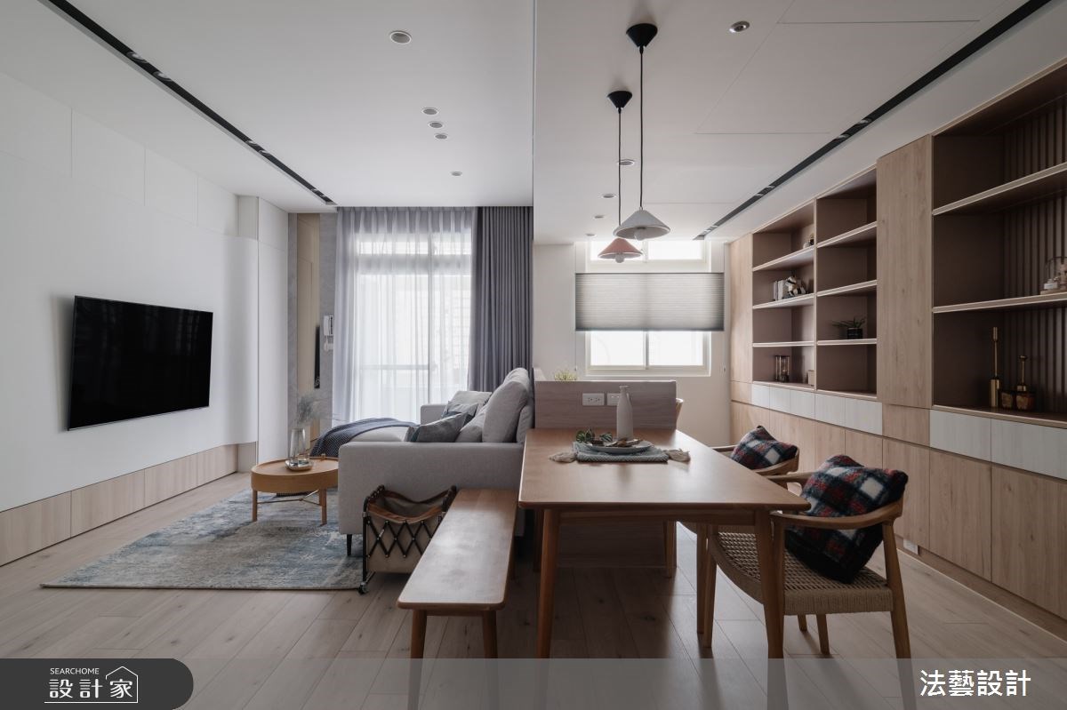 沁白無瑕的混搭風質感宅！以開放式手法，踏出明亮舒適的未來想像