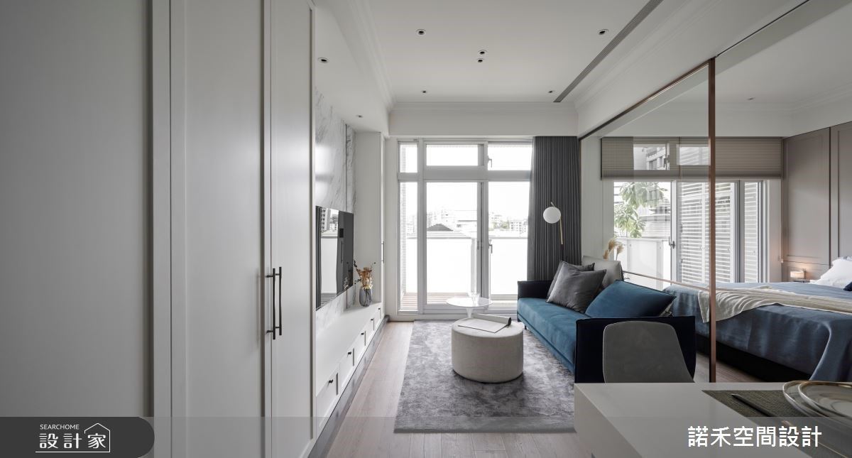 老屋翻新找回夫妻旅居生活的歸屬感！重塑小坪數格局，在12坪美式風格套...