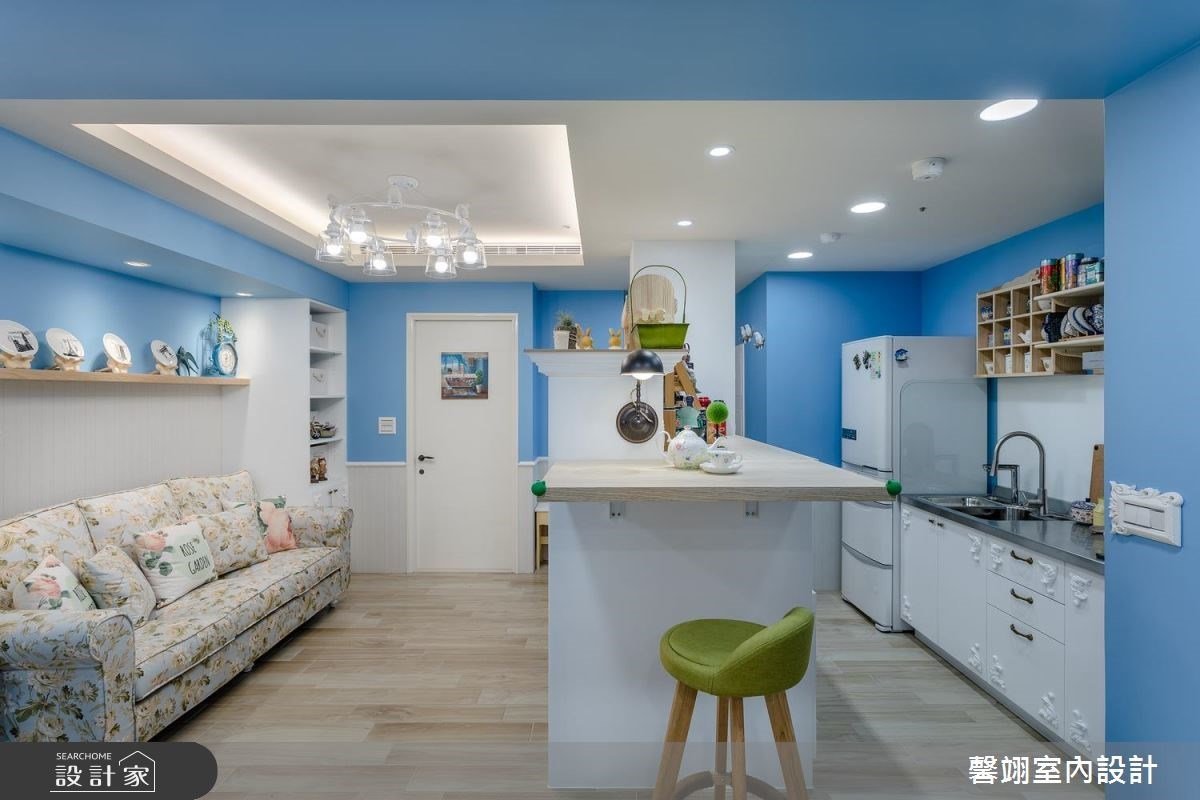 綻放心底的鄉村小浪漫！細緻線板、復古花磚，為雜貨迷打造 11 坪夢幻小家