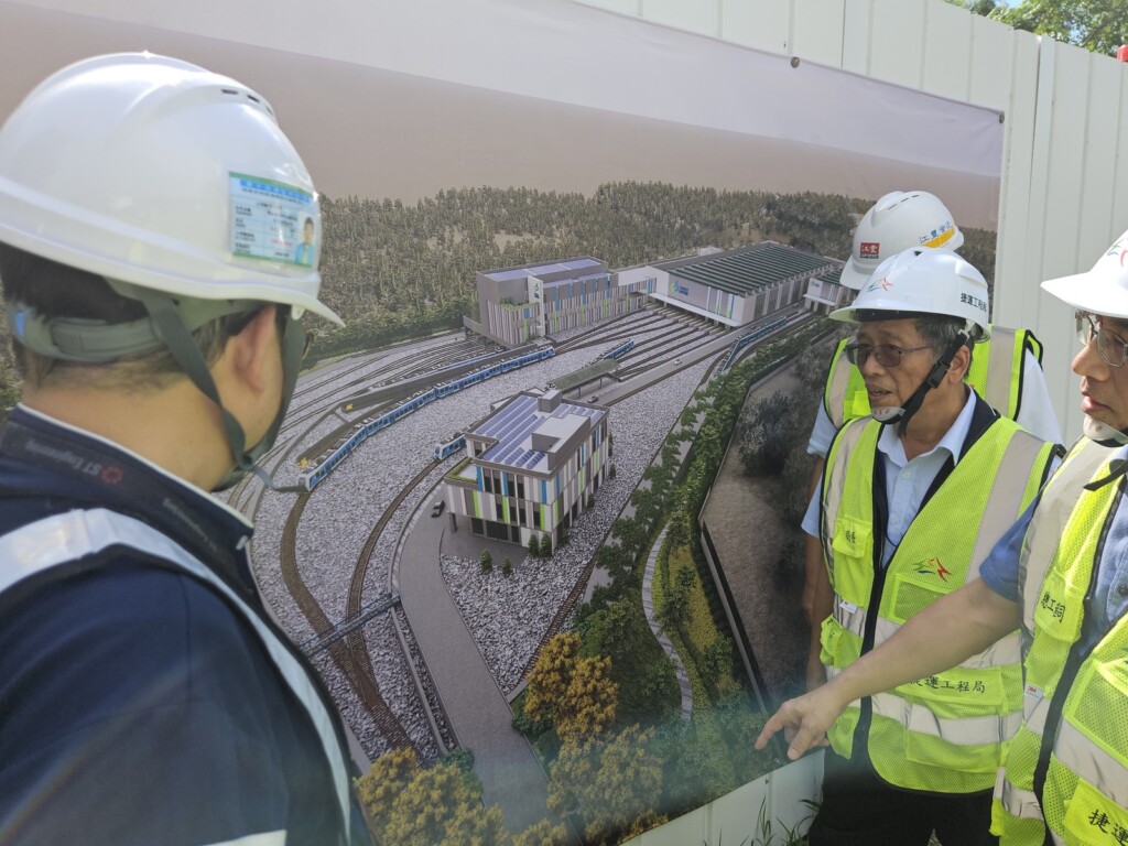 台中捷運藍線心臟龍井機廠穩步施工　完工可停放40列三節車廂式電聯車